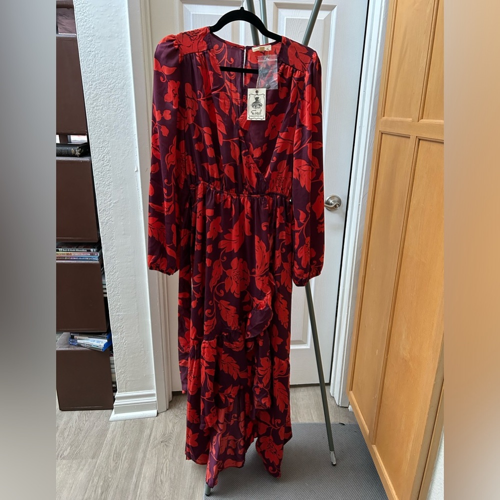 NWT Vada Winter Faux Wrap Dress